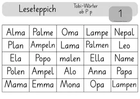 Vorschau - Stationenlernen - Leseteppich Tobi-Wörter - Seite 2