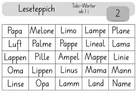 Vorschau - Stationenlernen - Leseteppich Tobi-Wörter - Seite 3