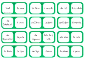 Vorschau - Spiele - Legespiel Italienischwortschatz Grandi Amici 1 - Seite 2