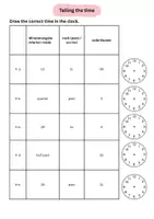 Vorschau - Arbeitsblätter - Uhrzeiten Gemischte Übungen Englisch - Seite 2