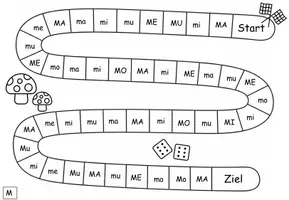 Vorschau - Arbeitsblätter - Brettspiel - Silben lesen - Seite 2