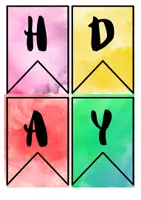 Vorschau - Poster - Regenbogen-Geburtstagskalender Englisch - Seite 2