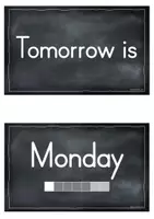Vorschau - Präsentationen/Tafelbilder - Dauerkalender Englisch- in Kreidoptik mit Chalkys - Seite 3