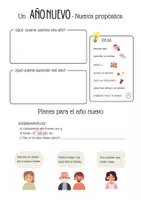 Vorschau - Arbeitsblätter - El futuro próximo introducción: Un año nuevo-nuevos propósitos - Seite 1