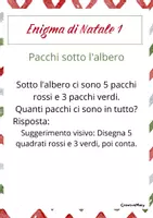 anteprima - Esercizi - Enigmi e Indovinelli di Natale.Prima Elementare - Pagina 2