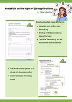 Vorschau - Arbeitsblätter - The Perfect Job Application- Bewerbung Englisch - Deckblatt
