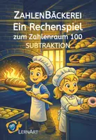 Vorschau - Spiele - Zahlenbäckerei – Subtraktion bis 100, 3-fach diff. - Deckblatt