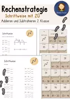 Vorschau - Spiele - Rechenstrategie 2. Klasse Schrittweise - Deckblatt