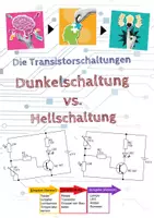 Vorschau - Arbeitsblätter - Dunkelschaltung + Hellschaltung KOMPAKT / Aufbau + Funktionsweise + Vergleich / Mit Arbeitsblatt zur Sicherung und Vertiefung! inkl. Musterlösungen - Deckblatt