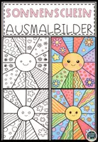 Vorschau - Mal- und Bastelvorlagen - Sonnenschein Abenteuer – Kreative Pop Art Malvorlagen - Deckblatt