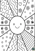 Vorschau - Mal- und Bastelvorlagen - Sonnenschein Abenteuer – Kreative Pop Art Malvorlagen - Seite 2