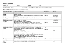 Vorschau - Stundenentwürfe - Ballade Erlkönig Schritt für Schritt - Inhaltsangabe und handlungs-und produktionsorientiertes Erschließen, 3 Stunden mit Verlaufsskizze - Seite 1