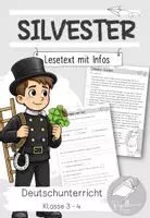 Vorschau - Arbeitsblätter - Lesetext: Silvester und Neujahr - Deckblatt
