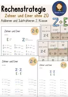 Vorschau - Arbeitsblätter - Rechenstrategie 2. Klasse Zehner und Einer - Deckblatt