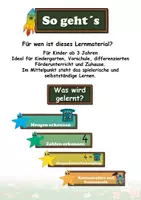 Vorschau - Arbeitsblätter - Mengen & Zahlen Freebie – Aufgaben zur Mengenzahlenverknüpfung - Seite 1