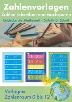 Vorschau - Arbeitsblätter - Zahlen nachspuren und schreiben – Zahlenvorlage 0 bis 12, Förderbereich, Förderschule - Deckblatt
