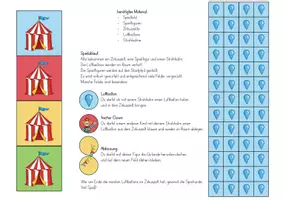 Vorschau - Spiele - Mundmotorik - Spielfeld "Zirkus" (mit Strohhalm) - Seite 2