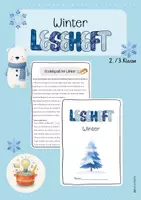 Vorschau - Arbeitsblätter - Leseheft Winter - Deckblatt