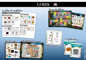 Aperçu - Apprentissages en autonomie - Vocabulaire - Dans la maison - Page de couverture