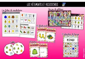 Aperçu - Jeux - Vocabulaire - Vêtements et accessoires - Page de couverture