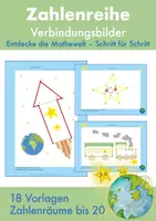 Vorschau - Arbeitsblätter - Zahlenreihe – Zahlen verbinden – verschiedene Zahlenräume bis 20 zur Differenzierung - Deckblatt