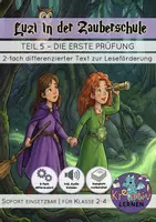 Vorschau - Unterrichtsreihen - Lesen Verstehen Malen und Hören - Luzi in der Zauberschule - Deckblatt