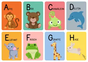 Vorschau - Bildkarten - Das Alphabet der Tiere-Bildkarten - Deckblatt