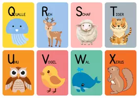 Vorschau - Bildkarten - Das Alphabet der Tiere-Bildkarten - Seite 2