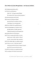 Vorschau - Mal- und Bastelvorlagen - Drei Weise aus dem Morgenland - ein kurzes Gedicht - Seite 1