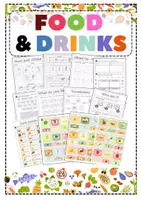 Vorschau - Arbeitsblätter - Materialpaket FOOD AND DRINKS, FAMILY, ANIMALS - Seite 1