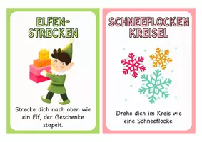 Vorschau - Stationenlernen - Weihnachtliche Bewegungsstationen: 14 Bewegungskarten für Sport & Bewegungspausen - Seite 2
