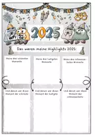 Vorschau - Arbeitsblätter - Meine Highlights 2025 - Reflexion / Jahresrückblick - Seite 2