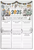 Vorschau - Arbeitsblätter - Meine Highlights 2025 - Reflexion / Jahresrückblick - Seite 3