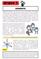 Vorschau - Arbeitsblätter - Verfassungsprinzipien Gruppenarbeiten: Demokratie, Rechtsstaat, Sozialstaat, Föderalismus - Seite 1
