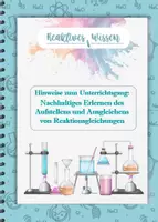 Vorschau - Lehrpläne/Lehrermaterial - Hinweise zum Unterrichtsgang zum systematischen Aufstellen und Ausgleichen von Reaktionsgleichungen - Deckblatt