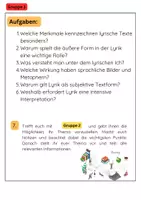 Vorschau - Arbeitsblätter - Literaturformen Gruppenarbeit: Lyrik, Epik, Dramatik & Essay - Seite 2