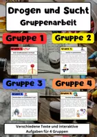 Vorschau - Arbeitsblätter - Drogen und Sucht Gruppenarbeit: Ursachen & Wirkungen - Deckblatt