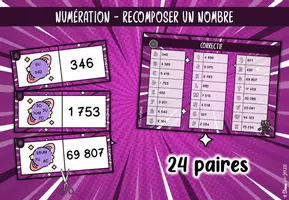 Aperçu - Apprentissages en autonomie - Atelier - Recomposer les nombres - Page de couverture