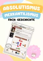 Vorschau - Arbeitsblätter - Was war der Merkantilismus? - Deckblatt