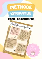 Vorschau - Merkblätter - Methodenwissen Karikatur im Fach Geschichte - Deckblatt