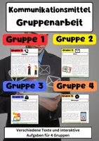 Vorschau - Arbeitsblätter - Kommunikationsmittel Gruppenarbeit: Telefon, Brief & E-Mail Messenger - Deckblatt