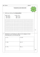 Vorschau - Arbeitsblätter - Mathe-Probe 3/4 - Multiplikation & Division bis 1000, Zeitspannen (Sachaufgabe), Größer/kleiner/gleich, Zahlenrätsel - Seite 2