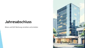 Vorschau - Stundenentwürfe - Jahresabschluss - Bilanz und GUV-Rechnung - Seite 1