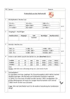 Vorschau - Arbeitsblätter - Mathe-Probe Kl. 4 - Multiplikation & Division, Sachaufgaben, Längenmaße, €, Kommazahlen, Bruchzahlen - Seite 2