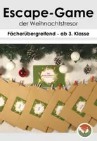 Vorschau - Aufgabenkarten - Escape-Spiel: Der Weihnachtstresor - Knacke den Code - Deckblatt