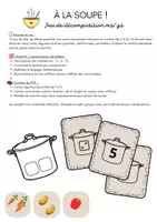 Aperçu - Jeux - Jeu de décomposition MS/GS - A la soupe ! - Page de couverture