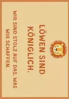 Vorschau - Poster - Klassenposter Löwenklasse (Zusammenhalt, Stärke...) - Seite 1