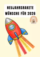 Vorschau - Stundenentwürfe - Neujahrsrakete mit Wünschen - Deckblatt