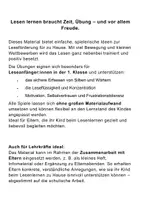 Vorschau - Spiele - Leseförderung Anfangsunterricht: Material für Elternarbeit - Seite 1