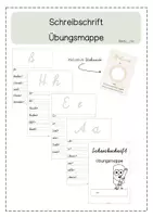 Vorschau - Arbeitsblätter - Übungsmappe Schreibschrift_österreich - Deckblatt